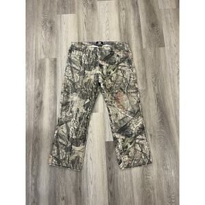 Mossy Oak Pants Mens 38x30 Camo Stretch Denim Hunting Outdoor Workwear Jeans